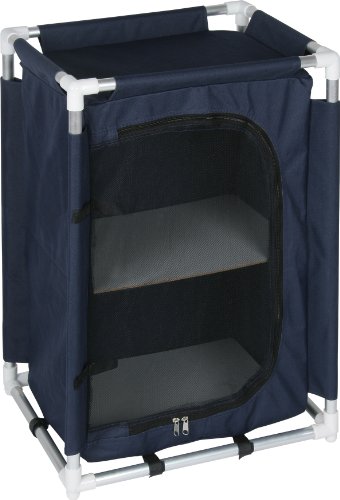 Yellowstone Rangement de camping à 3 étagères Bleu 43 cm x 34 cm x 67 cm