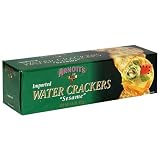 Arnott's Water Crackers, Sesame, 4.4-Ounce Boxes (Pack of 12)