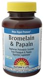 Natures Life Bromelain & Papain Veg Capsules, 250/250 Mg, 100 Count