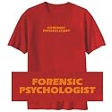 T-SHIRT RED " SIMPLE WORD FORENSIC PSYCHOLOGIST " X-Large