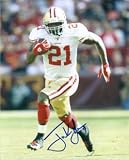 Frank Gore Autographed San Francisco 49ers White Jersey 8x10 Photo
