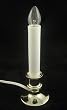 8" Brass Plated Indoor Christmas Candle Lamp