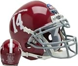 Alabama Crimson Tide unsigned Schutt #14 Authentic Mini Helmet 2011 BCS National Champs