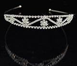 Anna Crystal Tiara Head Band * Hair Jewelry for Wedding, Prom, Pageant, Quinceañera or Other Special Events.