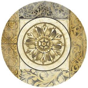 Architectural Rosette Thirstystone Sandstone Coaster Set by 