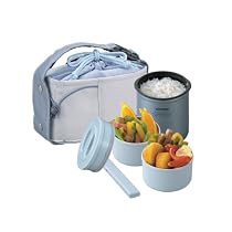 Zojirushi Mini Stainless Thermal Lunch Box, Metallic Blue