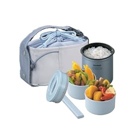 Zojirushi Mini Stainless Thermal Lunch Box, Metallic Blue