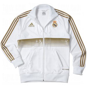 Spanish Primera Liga Men's Real Madrid Anthem Jacket (White, XX-Large)
