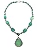 Vintage Jewelry Aventurine Stone Handmade Necklace Ethnic Boho Chic, Gift for Mom