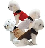 New Animal Wrappers CRYPTON Herringbone Pattern Coat White Size 20 Comfortable Fabrics For Pets