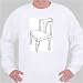 Sweatshirt with black and white, item, chair, object, New England, wooden, furniture, article