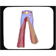 Mauspad mit der Grafik: chaps, Cowboy's
