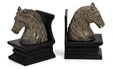 Set of 2 Western-Style Equestrian Horse Bookends 11