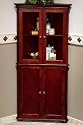 Hampton Bay Tall Cabinet Corner 25"w Hazel Brown