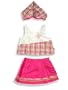 Buster Brown - Toddler Girls 3-Piece Skort Set, Fuschia, Lime, White (Size 2T)