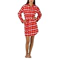 Xhilaration&reg; Juniors Flannel Sleepshirt - Red/Pink Plaid