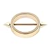 Ruifan 1Pair 14G Nipple Shield Ring Bars 316L Surgical Steel Circle Plating Gold Bar with Spikes Body Piercing Jewelry