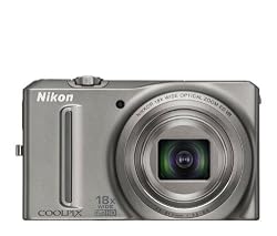 Nikon COOLPIX S9100 12.1 MP CMOS Digital Camera with 18x NIKKOR ED Wide-Angle Optical Zoom Lens and Full HD 1080p Video (Silver)