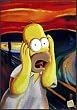 Simpsons The Scream 24x36 Poster Framed