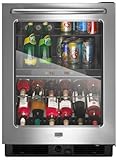 Maytag MBCM24FWBS 24 Dual Zone Beverage Center with 5.8 cu. ft. / 12 Wine B ....