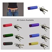 Pepper Spray In Blue Molded Keycase With Belt Clip - 0.5oz