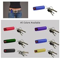 Pepper Spray In Blue Molded Keycase With Belt Clip - 0.5oz