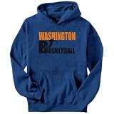 Washington ALL B-ASKETBALL Usa States Mens Hoodie (Steel, Sizes X-Small - XXX-Large)