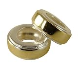 PAIR OF 925 SOLID SILVER SMALL SPACER BEADS WITH GOLD DETAIL FITS PANDORA TROLL BRACELETS