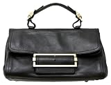Givenchy Black Leather Foldover Large Handbag 6951020280