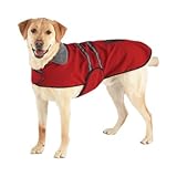 Dog Coat - Hunter Green Fleece Reflective Safety Jacket for Dogs -- Small