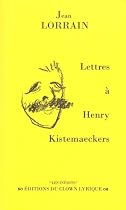 Lettres à Henry Kistemaeckers