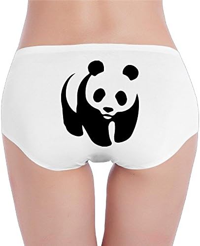 Womens Small World Wildlife Fund Logo Briefs White
