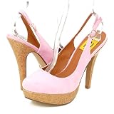Fahrenheit Valley01 Platform Pumps Pink
