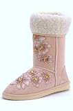 EyeCatchShoes - Denver Faux Suede Beige Boots