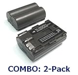 2-Pack (Two) 1800mah Li-Ion BP-511 BP-511A Batteries w/Covers for Canon EOS ....