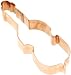 Old River Road Violin Shape Cookie Cutter, Copper