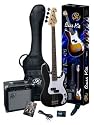 SX BG1K BK + BA1565 Bass Package w/ Amp, Carry Bag, Strap and Instructional DVD