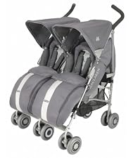 Maclaren Twin Techno stroller - Charcoal/Silver