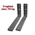 SatConn Mikrowellen & Ger�tetr�ger (Multimedia), bis 70kg belastbar (LM03-1022), silber