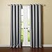 Best Home Fashion Basic Thermal Insulated Blackout Curtains - Antique Bronze Grommet Top - Grey - 52