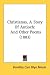 Books : Christianus, A Story Of Antioch: And Other Poems (1883)