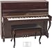 Musical Instruments : 45" Chippendale Console Piano (White Polish)