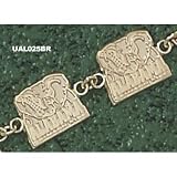 Alabama Crimson Tide Solid 10K Gold ''ALABAMA'' Elephant Logo Bracelet 7 3/4''