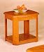 Large Oak Veneer End Table