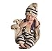 CX-Queen Baby Photography Prop Crochet Knit Boy Stripe Hat Pants Overalls Khaki