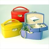 Bold and Spring Ladies Medium Jewelry Box with Travel Box Color: Purple
