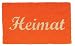 SHOE MAX YH 101141 Kokos Fussmatte mit rutschfester Latexunterseite ca. 74 x 44 cm Heimat orange
