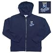 Kansas City Royals MLB Girls "Lucky" Full Zip Hooded Jacket (Navy)