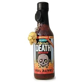 Hot Sauce, Blair's Mega Death Hot Sauce, 5oz Glass Jar, w/Skull Key Chain