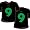 Front 9 / Back 9 - (Black) Retro Golf Shirt - Youth